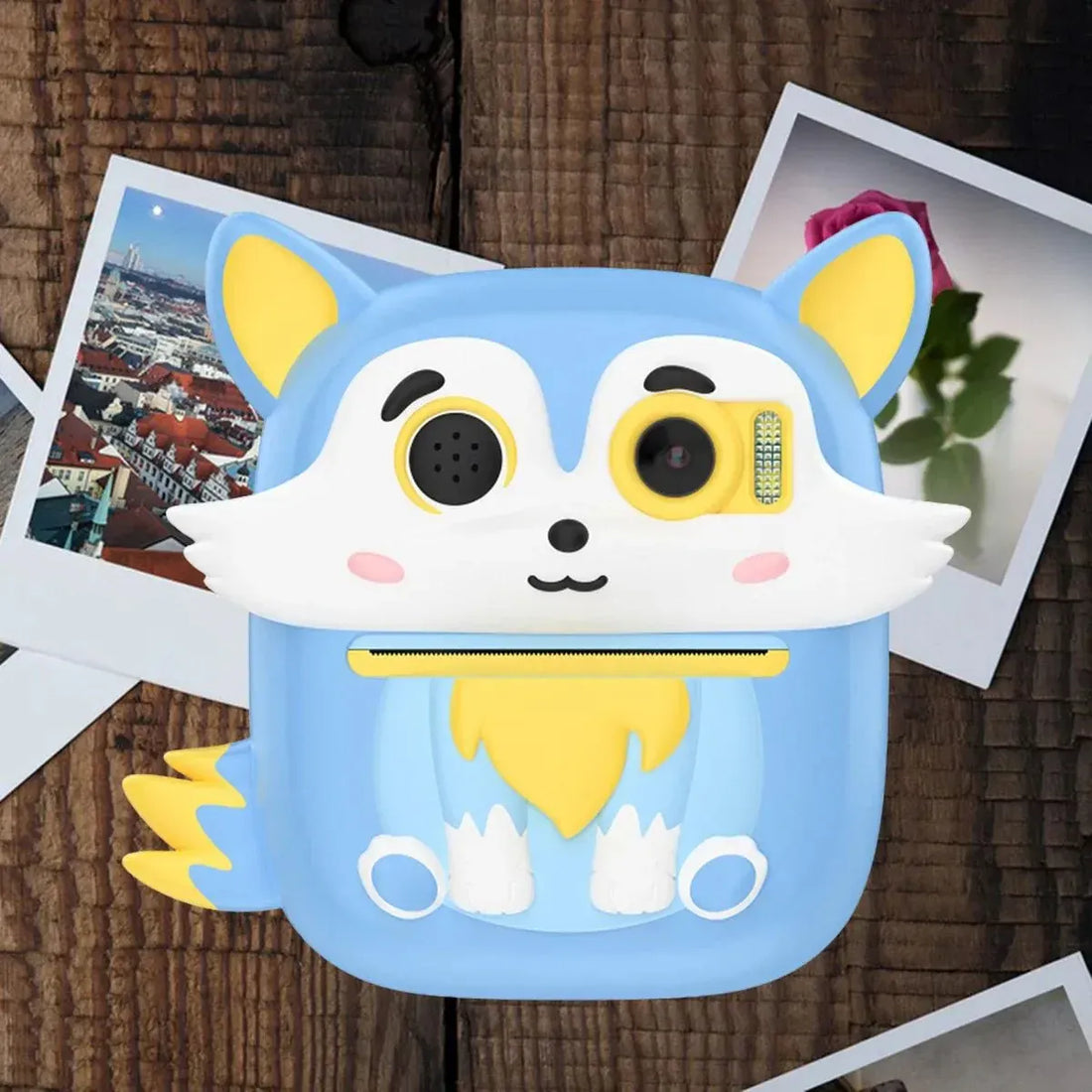 Instant Print Camera Animal Design