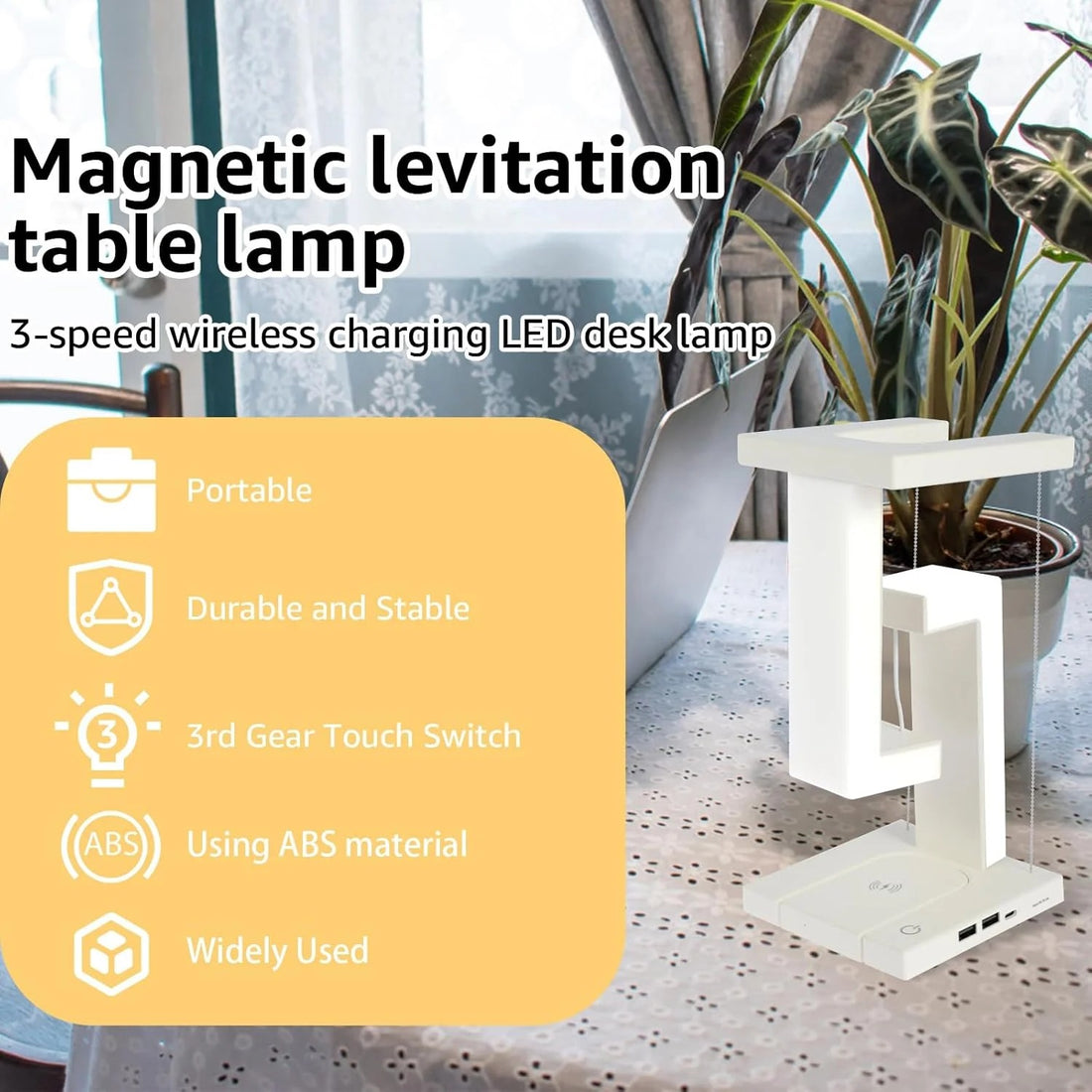 ensegrity Smart LED Desk Lamp with Wireless Charge